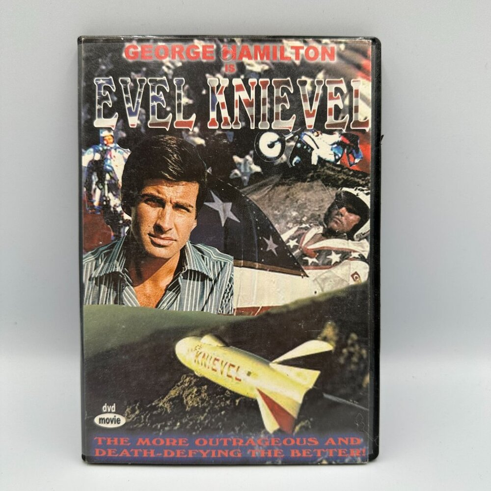 Evel Knievel DVD 2001 George Hamilton Action Biography Region-Free
